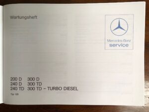 wartungsheft-diesel1 Wartungsheft Diesel W123 original